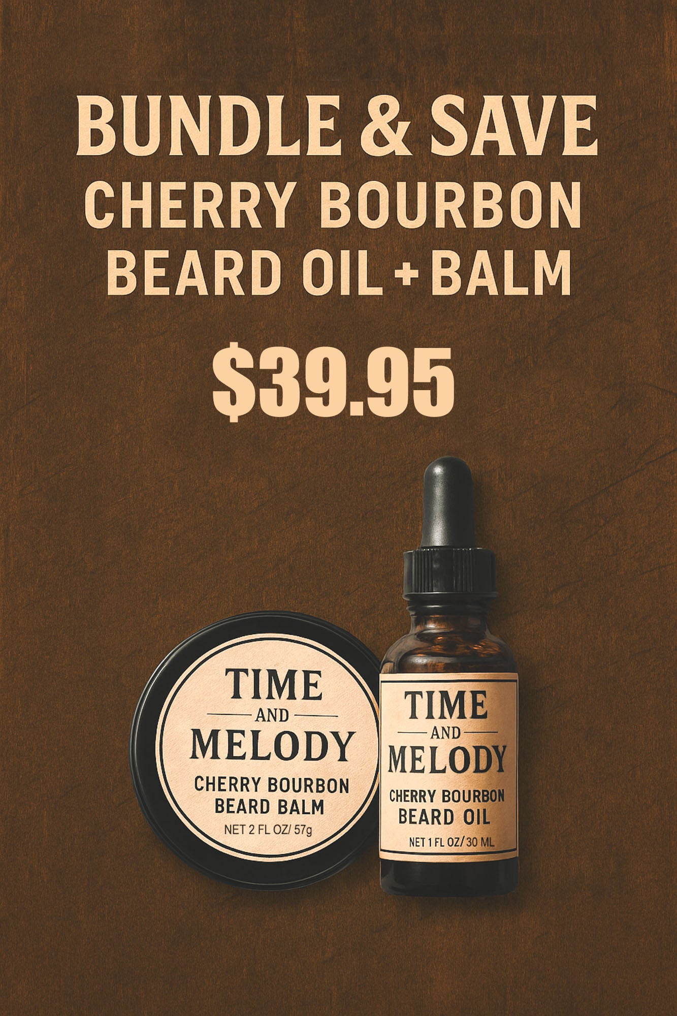 Cherry Bourbon Bundle - Beard Oil & Beard Balm