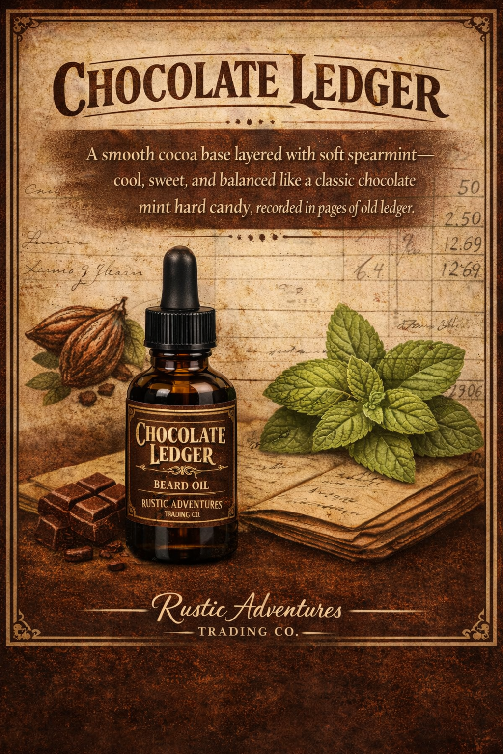 Time and Melody - Beard Oil - Chocolate Ledger