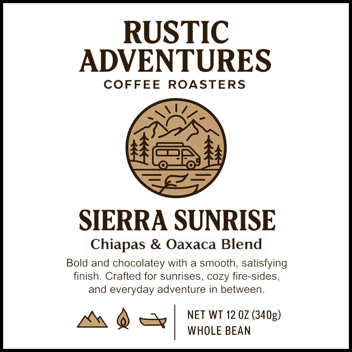 Ewing's Sierra Sunrise - Medium-Dark Roast - Chiapas, Oaxaca Blend