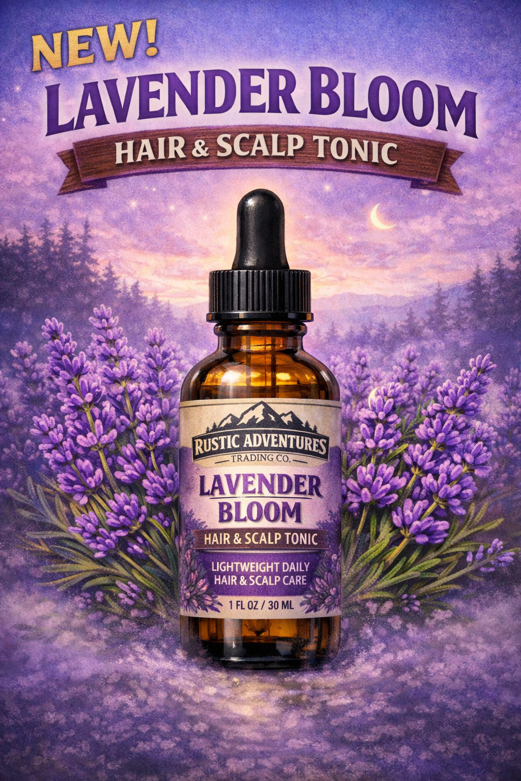 Time and Melody - Hair & Scalp Tonic- Lavender Bloom
